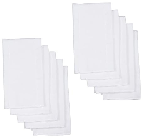 10 Pcs Baby Cloth Diaper Inserts Reusable Cotton White Newborn