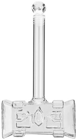 Caraffa in da whisky, decanter per alcool, da 400 ml, con chiusura ermetica, per bourbon, whisky, liquore