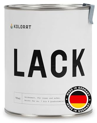 Kolorat® Möbelfarbe, weiß 750ml - Hochdeckender Lack für Innen & Außen - wasserbasiert & geruchsarm - Perfekt für Holz, Metall & Kunststoff - Kinderfreundlich nach DIN EN 71-3 - Made in Germany