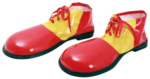 My Other Me - Zapatos unisex adulto de Payaso rojo y amarillo medid​as 59 cm. Añaden un toque cómico y colorido a cualquier disfraz o fiesta temática