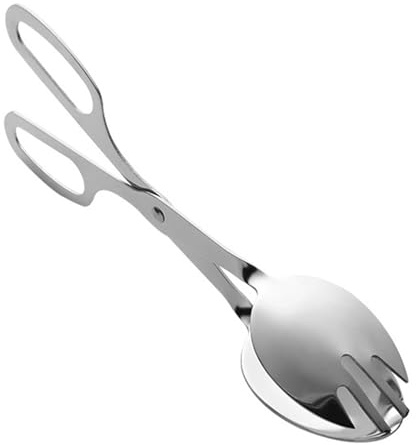 DECHOUS Pinza da Insalata in Acciaio Inossidabile con Impugnatura Ergonomica per Buffet Servizio di Pane Bistecca e Dolci in Cucina Professionale