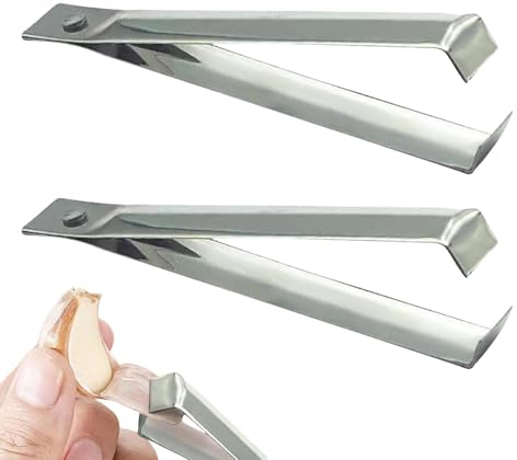 Fishbone Tweezers - Slant Pliers Remover | Fish Bone Remover Peeler Skin Remover Tool Practical Stainless Steel Garlic Peeler with Grip