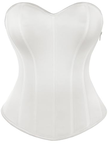Scarlet darkness kvinnor renässans korsett topp elegant älskling hals axelbandslös bustier topp | Mjukt satintyg, axelbandslös korsett topp, formgivande midjedesign, retro och avslappnad stil