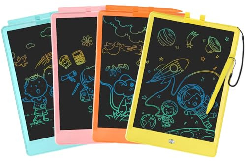 PYTTUR 2 Pack LCD Writing Tablet for Kids 10 Inch Reusable Drawing Tablets for Kids Colorful Writing Board Electronic Drawing Board Educational and Learning Toys for 2-4 Year Old Boys