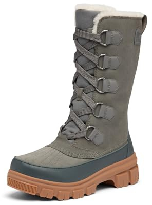 SOREL Women's Tivoli V Tall Waterproof Boot - Quarry, Grill - 6.5