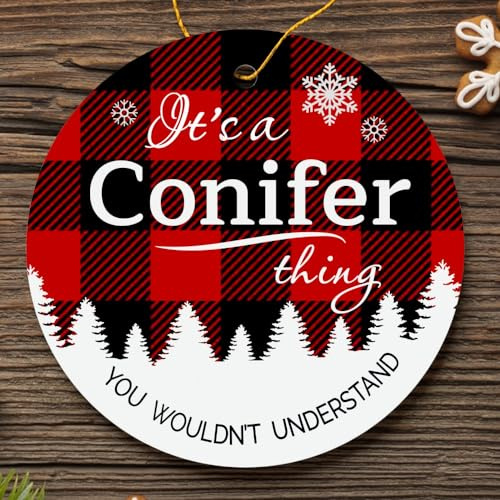 Generic Ornaments for Conifer City Name - It's a Conifer Thing You Wouldn't Understand - Conifer Ornament Keepsake Plastic Round Decoration Ornament 3 Hometown