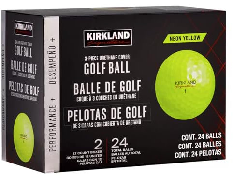 Aammus Kirkland Signature Yellow Golf Balls 24 pieces Sold by Shop4Less