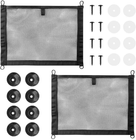 Red Maletero de Coche - 2 PCS Bolsa de Red para Maletero Coche 35 x 40 cm Organizador para Almacenamiento, Multifuncional Red Maletero Asiento para Hogar Equipaje Autocaravanas Barcos