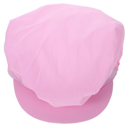 PACKOVE 1pieza Gorro De Chef De Algodón Sombrero De Cocina para Hombre y Mujer Gorro Práctico y Transpirable para Uso Restaurantes y Pastelerías Rosa