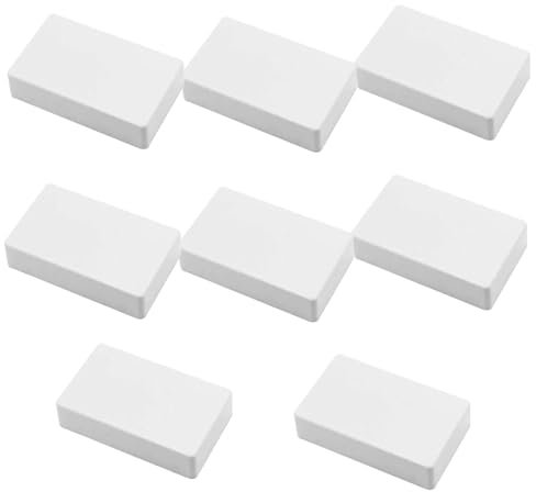 Lot de 8 boîtes de jonction étanches en plastique - 100 x 60 x 25 mm - Blanc - Pour boîte de dérivation DIY
