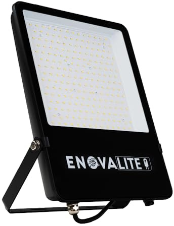 ENOVALITE LED Strahler außen 100W - 4000K Neutralweiß 13000lm IP65 Außenlampe Wand - Outdoor Scheinwerfer für Wege Haus Garten & Hof - Außenleuchte Flutlichstrahler Fluter Spotlight