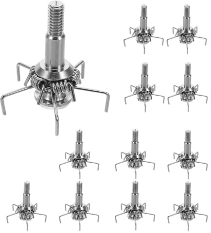 PENIKOKO Puntas de Flecha de Acero Inoxidable 12 para Tiro Tradicional, Diseño de Múltiples Garras y Cabeza Plana, Ideales para Práctica al Aire Libre y Pequeña