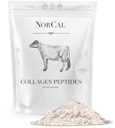 Norcal Organic Hydrolyzed Collagen Peptides, Grass-Fed, 20g Protein, 12oz