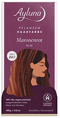 Ayluna Pflanzenhaarfarbe Maronenrot Nr. 50
