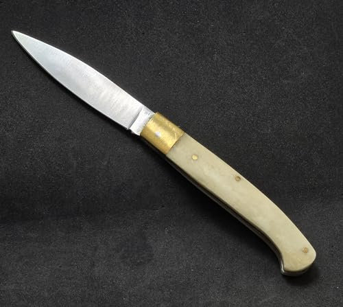 Ram Coltello coltellino sardo Tipo pattada da Caccia Piccolo da Collezione Manico in Corno Sardegna Tascabile richiudibile