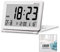iwobi Despertador de Viaje, Diseño Moderno Plegable, Escritorio portátil Pantalla LCD Digital con música Función de Despertador Temperatura Pantalla de Tiempo Reloj Despertador Digital