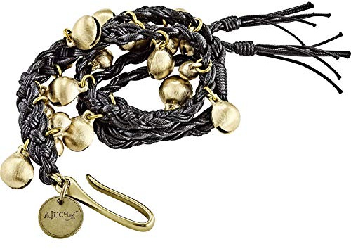 Meinl Cymbals Ajuch Brass Bells - Mittelgroßes Glocken Tamburin Soundeffekt für Schlagzeugbecken - Inklusive Leinentasche - Messing, Mehrfarbig (MABM)