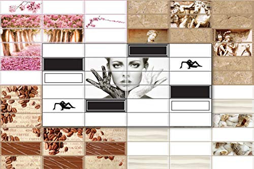 3D Wandpaneele Restposten! - stabile und pflegeleichte PVC Platten zur Wandverkleidung z. B. als Küchenrückwand - (950x480mm HARVEST) Rückwand Küche modern