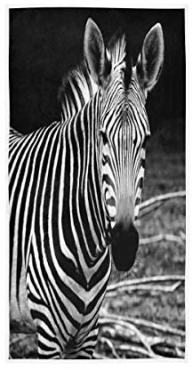 Handtücher mit Zebramuster für Mädchen Frauen Jungen Baumwolle Handtücher weich saugfähig Schweißtuch für Zuhause Hotel Pool Fitnessstudio 76 x 38 cm