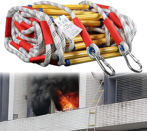 CXJGCRDM Fire Escape Ladder, Fire Escape Rope Ladder, Fire Escape Window Ladder Emergency Rope Ladder Fireproof Rescue Ladder Escape Ladder For Emergency Escape Disaster