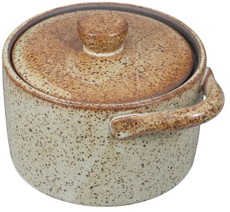 BUGUUYO Olla De Estofado Con Tapa De Cerámica Olla Para Sopa Vintage Para Cocinar El Hogar Vaporera De Cerámica Para Guisar