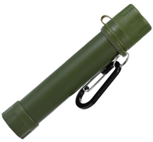 NAMOARLY Outdoor Water Filter Portable Water Purifier Reusable Survival Drinking Straw Compact Emergency Outdoor Accessory for Camping and Hiking