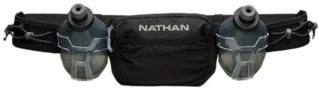 Nathan Running Belt Hydration with Flasks, Storage Pockets, Trail Mix Plus, Running Water Bottle Belt, Insulated, Walking, Hiking
