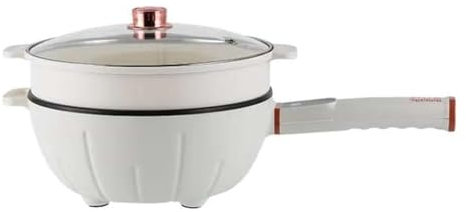 Frilla Pentola elettrica, Padella in Ceramica Antiaderente Aggiornata 41 × 28 × 15 cm, Multifunzione Padella Elettrica 4L - PANMAX