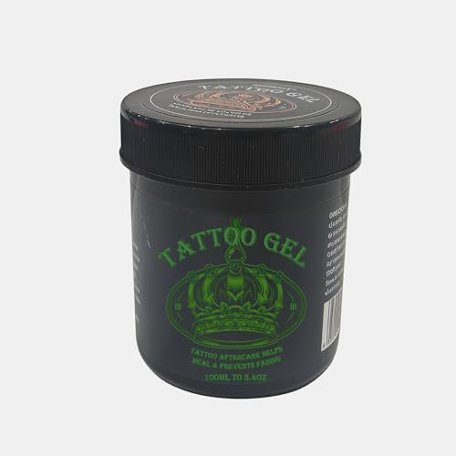 100ml Crema per Tatuaggi, Tattoo Burro Professionale, Crema Tattoo, Tatuaggio Guarigione, Preserva la Bellezza del Tatuaggio, Butter Idratante per Tatuaggi Vecchi e Nuovi,Verde scuro