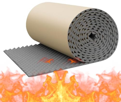 Paneles insonorizantes, almohadillas de espuma acústica, 200x50x1 cm 78.7x19.7x0.4 pulgadas, azulejos absorbentes de sonido, con respaldo adhesivo, amortiguación de ruido, para estudio, apartamento