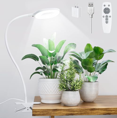 Lámpara para plantas LED de espectro completo, Grow Light de 56 LED,10W