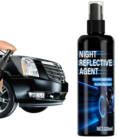 Självlysande Sprayfärg 120 ml Hög Synlighet och Reflexegenskaper för | Fluorescerande Sprayfärg för Kläder Bil Cykel Fiske Utomhus Löpning Cykling Ryggsäck Hjälm Barnvagn Textilier