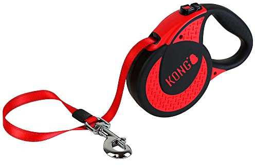 KONG Correas Extensibles Para Perros Correa Retráctil Kong Ultimate Red Xl (5M / 70 kg)