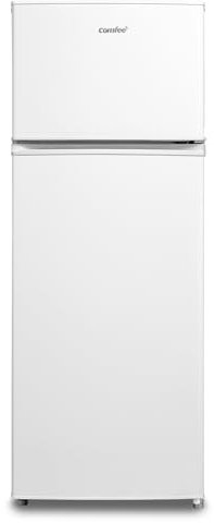COMFEE' RCT210WH2(E) Frigorifero Doppia Porta 204 L, Controllo della Temperatura Regolabile, Luce LED, Bianco