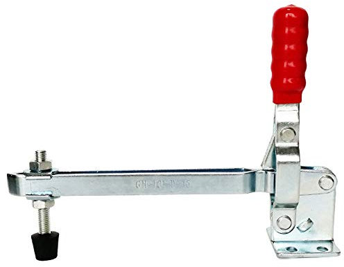 Abrazadera de palanca de mano herramienta horizontal abrazadera cierre de retención capacidad de sujeción resistente caja de palanca de carga (1 unidad)