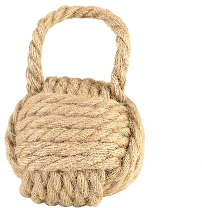 Creative Co-op Butée de porte en corde nautique Naturel