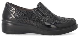 amarpies Zapato mocasín Charol Negro Mujer - 40, Negro