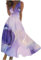 AEGJEGVD Maxikleid Damen Ärmellos V-Ausschnitt Elegant Großen Größen Sexy Sommerkleid Blumen Ballkleid Bunte Maxi Freizeitkleid Shirtkleider mit Taschen Lange Cocktailkleid Wickelkleid Lose 2024
