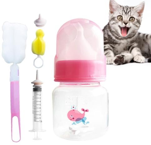 Biberons pour lait d'allaitement pour chiot – Station d'alimentation pour chiot | Mangeoire pour chaton, biberon pour animaux domestiques avec tétine en silicone, kit d'alimentation au biberon pour