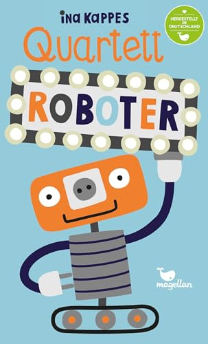 TeichVision Quartetto - Robot: Gioco di Carte colorato per Bambini dai 5 Anni in su
