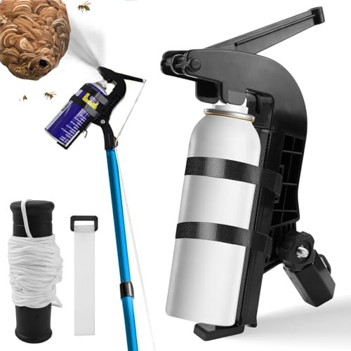 Sprühdosen Verlängerungsstangen Adapter Sprühdosenhalter-Verlängerung Einstellbarer Winkel-Spray-Extender Wespennest-Aerosoldosenverlängerung für Wespen/Hornissen/Bienenspray