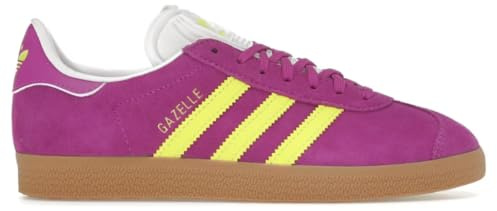 Adidas Gazelle Baskets pour femme, Purple Burst Solar Yellow, 9 US