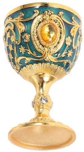 PRETYZOOM Cuenco de ofreciendo cáliz Cuenco de Agua Budista cáliz Sagrado Copa de Vino cáliz de la Iglesia Copa Antigua Titular de Agua Tazas Medievales Aleación de Zinc