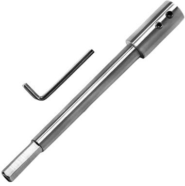 Prolunga per trapano extra lunga da 254 mm, per alberi rotondi o esagonali, con gambo da 3/8, codolo di estensione per fresature e aperture particolarmente profonde