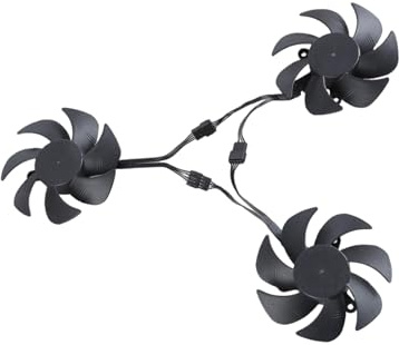 PURPLELILY Ventilador de refrigeración de 105 mm, tarjeta gráfica, radiador de refrigeración para ventilador de video 3060 8G 12G, gráficos de estabilidad mejorados