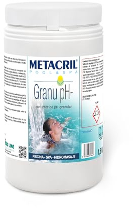 Metacril Granu pH-, Riduttore del pH Granulare per Piscina e Spa - 1,5 Kg