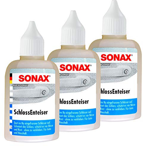 Preisjubel 3 x SchlossEnteiser 50ml, Defroster, Türschloss-Enteiser, Entfroster
