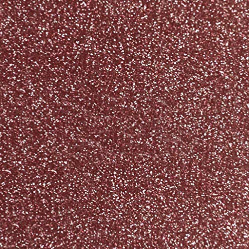Siser Glitter HTV 20 x 12 Sheet - Iron on Heat Transfer Vinyl (Rose Gold)