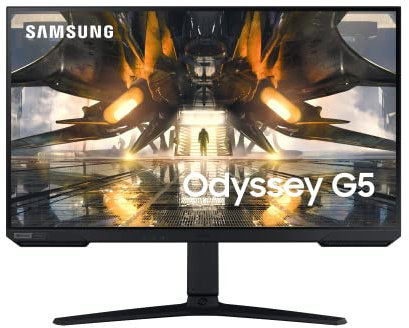 SAMSUNG Monitor Monitor Odyssey G5, Pantalla PC 27 resolución WQHD 2560x1440, Panel IPS, Negro, LS27AG502PPXEN