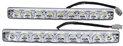 Luces de Circulación Diurna para Automóviles Luces de Circulación Diurna para Automóviles Faros Delanteros/Faros 2pcs Blanco 9-LED Tira Larga Luz de Circulación Diurna DRL